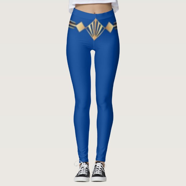 Art Deco Fitness Leggings (Framsida)