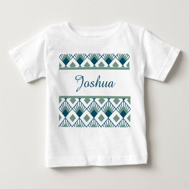 Art Deco Fläkt Baby T-Shirt (Framsida)