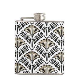 Art Deco Fläkt Design Flask Fickplunta