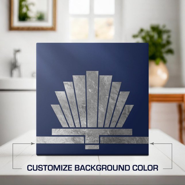 Art Deco Fläkt Geometric Shape - Ändra bakgrund Kakelplatta (Skapare uppladdad)