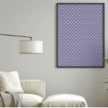Art Deco Fläkt Gult Lila Blue Poster<br><div class="desc">Tycker du om konst deco-inspirerad konst? Denna konst deco stil mönster består av gult fläkt på en lila blå bakgrund.</div>