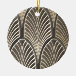 Art Deco-fläkt Julgransprydnad Keramik