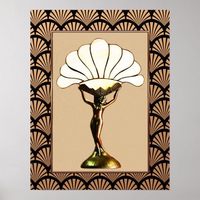 Art Deco Fläkt Lamp Poster (Framsidan)