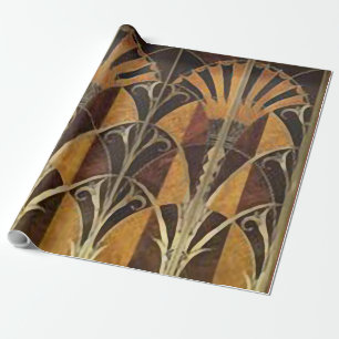 ART DECO FLÄKT MARQUETRY PRESENTPAPPER