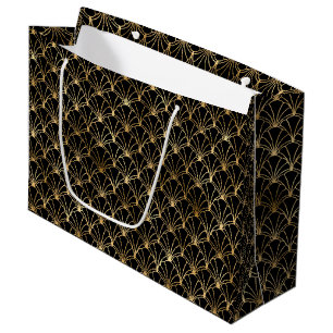Art Deco Fläkt Oval Geometrisk Mönsterdesign