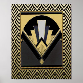 Art Deco Fläkt Poster. Poster