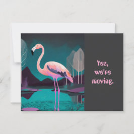 ART DECO FLAMINGO FÖRÄNDRING AV POSTCARD ADRESS VYKORT