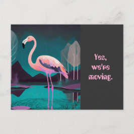 ART DECO FLAMINGO FÖRÄNDRING AV POSTCARD ADRESS VYKORT