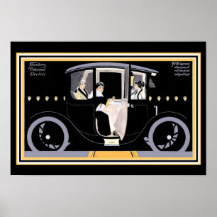 Art Deco Flanders Colonial Ad - 13 x 19 Skriv ut Poster