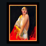 Art Deco Flapper av Rolf Armstrong Poster<br><div class="desc">Vibrant,  1920-talet,  Art Deco Flapper print av Rolf Armstrong. Standard 11x14 visas. Finns i 16x20,  samt i anpassningsbar- och arbetsytans storlek.</div>