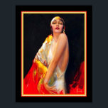 Art Deco Flapper av Rolf Armstrong Poster<br><div class="desc">Vibrant,  1920-talet,  Art Deco Flapper print av Rolf Armstrong. Standard 11x14 visas. Finns i 16x20,  samt i anpassningsbar- och arbetsytans storlek.</div>