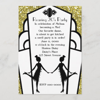Art Deco Flappers Inbjudningar