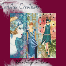 Art Deco Flappers Metall Wall Art Art