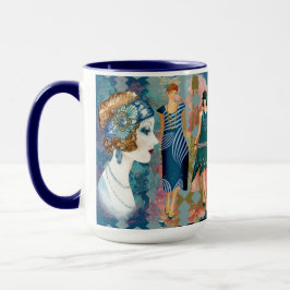 Art Deco Flappers Mugg