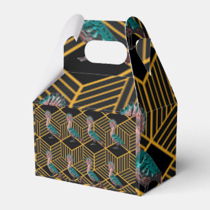 Art Deco Flock Bird Presentaskar