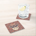 Art Deco Floral Monogram Wedding Square Coaster Underlägg Papper Kvadrat<br><div class="desc">"Protect your surfaces in style with these elegant Art Deco wedding coasters. Featuring an intricate stained glass floral pattern in earthy terracotta and dusty rose, these coasters showcase a classic central monogram for a personalized touch. The background pattern colors are 100% adjustable, so you can easily customize the design to...</div>