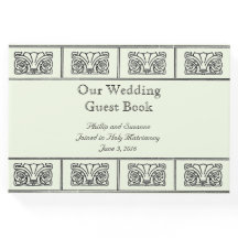 Art Deco Flower Gräns Bröllop med bibelverser