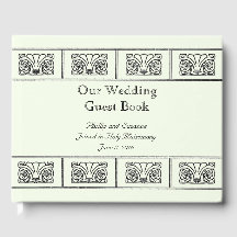 Art Deco Flower Gräns Bröllop med bibelverser