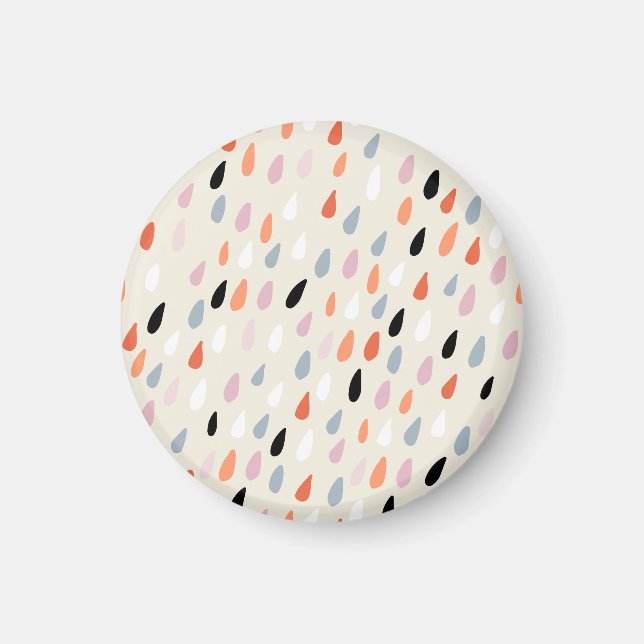 Art Deco Flowers: Modern sömlös Magnet (Framsidan)
