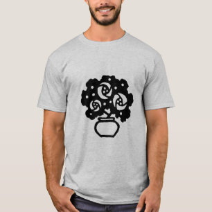 Art Deco Flowers T Shirt