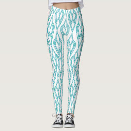 Art Deco Flowersängar Leggings