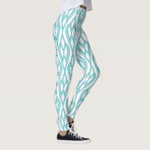 Art Deco Flowersängar Leggings