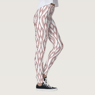 Art Deco Flowersängar Leggings