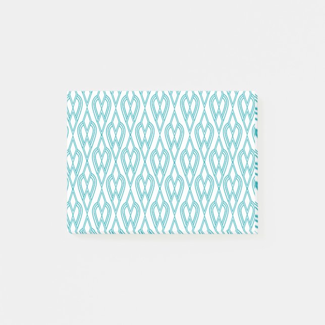 Art Deco Flowersängar Post-it Block (Framsida)