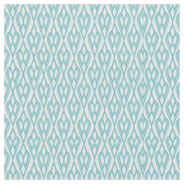 Art Deco Flowersängar Tyg (Närbild)