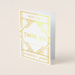 Art Deco Foil - tackkort Folierat Kort