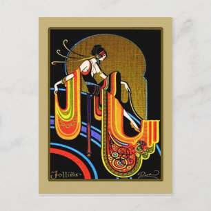 Art Deco "Follies" Vykort