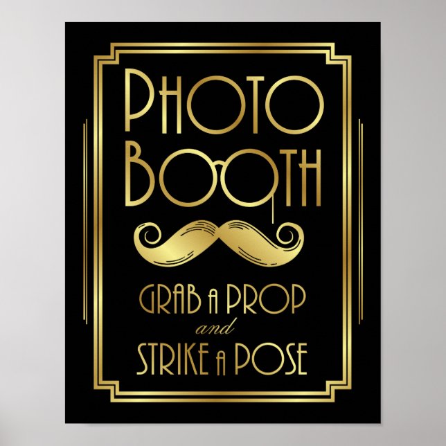Art Deco-FOTO BÅDE GRAB A PROP-Skriv ut Poster (Framsidan)