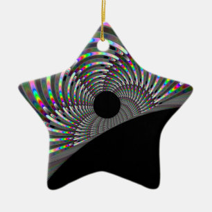 Art Deco Fractal Julgransprydnad Keramik