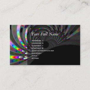 Art Deco Fractal Visitkort