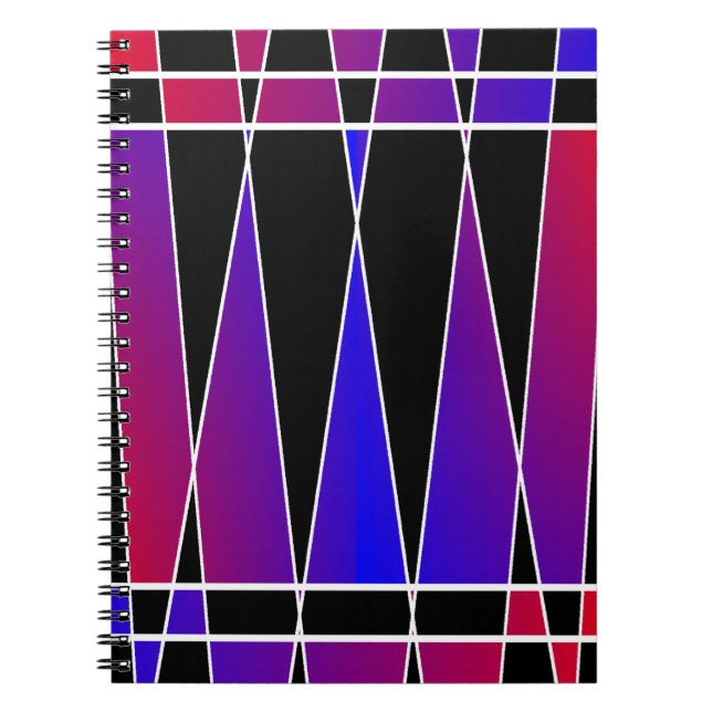 Art Deco "Fractured" av Kenneth Yoncich Anteckningsbok (Framsidan)
