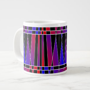 Art Deco "Fractured" av Kenneth Yoncich Jumbo Mugg