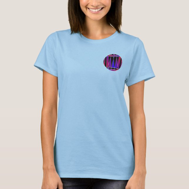 Art Deco "Fractured" av Kenneth Yoncich Tee Shirt (Framsida)