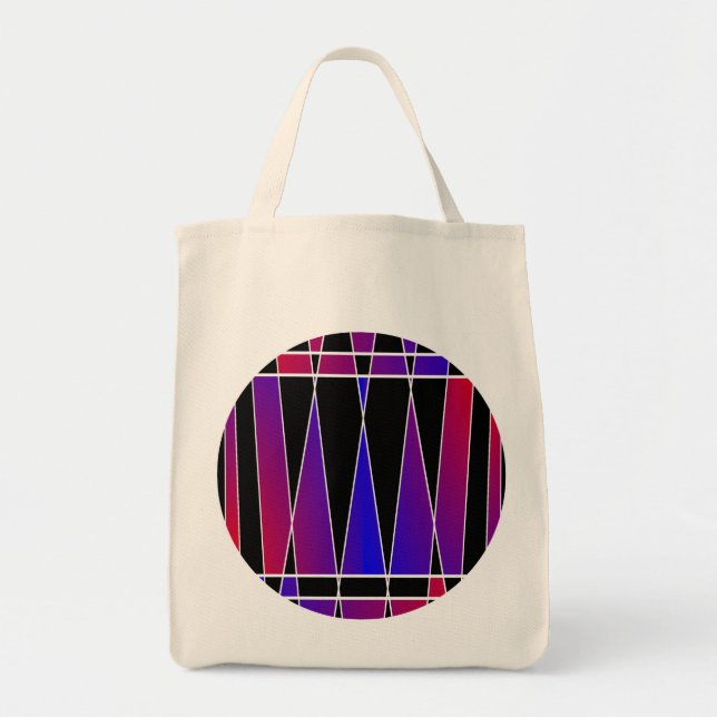 Art Deco "Fractured" av Kenneth Yoncich Tygkasse (Framsidan)
