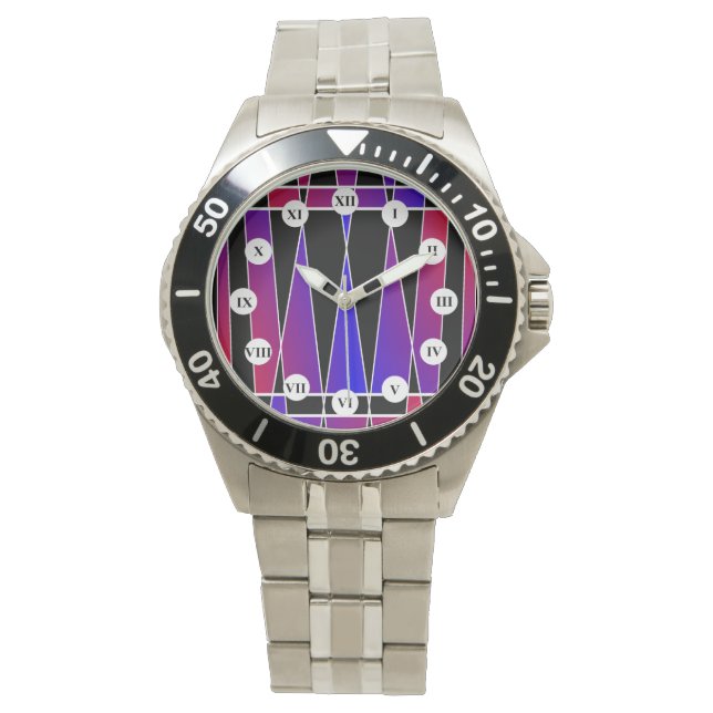 Art Deco "Fractured" (R Ansikte) av Kenneth Yoncic Armbandsur (Framsida)
