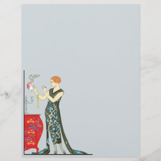 Art Deco fredag Vintage modemodell illustration