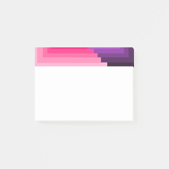 Art Deco-fyrkanter Post-it Block (Framsida)