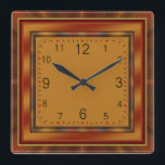 Art Deco Fyrkantig Klocka<br><div class="desc">Underbar utformning. Du kommer att kärlek det som andra. Du kan fritt använda designen för andra produkter eller lägga till text. Följ mig för mer. Tack. Ha en trevlig dag.</div>