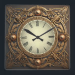Art Deco Fyrkantig Klocka<br><div class="desc">Underbar klockdesign. Du kommer att kärlek det som andra. Du kan fritt använda den här designen för andra produkter som du gillar eller anpassa och lägga till texten. Följ mig för mer. Tack. Ha en trevlig dag.</div>