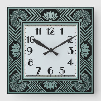 Art Deco Fyrkantig Klocka