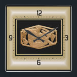 Art Deco Fyrkantig Klocka<br><div class="desc">Underbar utformning. Du kommer att kärlek det som andra. Du kan fritt använda designen för andra produkter eller lägga till text. Tack. Följ mig för mer. Ha en trevlig dag.</div>