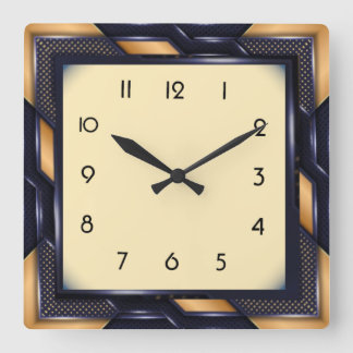 Art Deco Fyrkantig Klocka