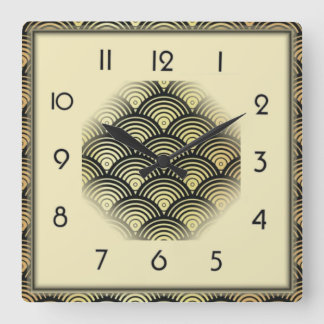 Art Deco Fyrkantig Klocka