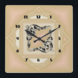 Art Deco Fyrkantig Klocka<br><div class="desc">Underbar utformning. Du kommer att kärlek det som andra. Du kan fritt använda designen för andra produkter eller lägga till text. Följ mig för mer. Tack. Ha en trevlig dag.</div>