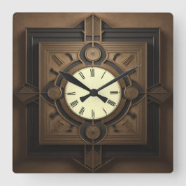 Art Deco Fyrkantig Klocka