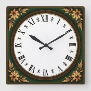 Art Deco Fyrkantig Klocka